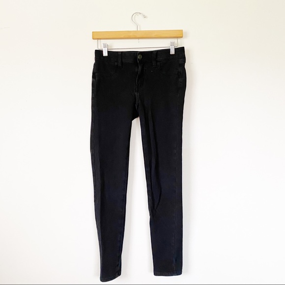 4/$25 American Eagle Black Super Stretch Jeggings - Picture 2 of 8